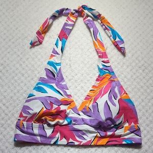 Anne Cole Tropical Halter Tie Bikini Top